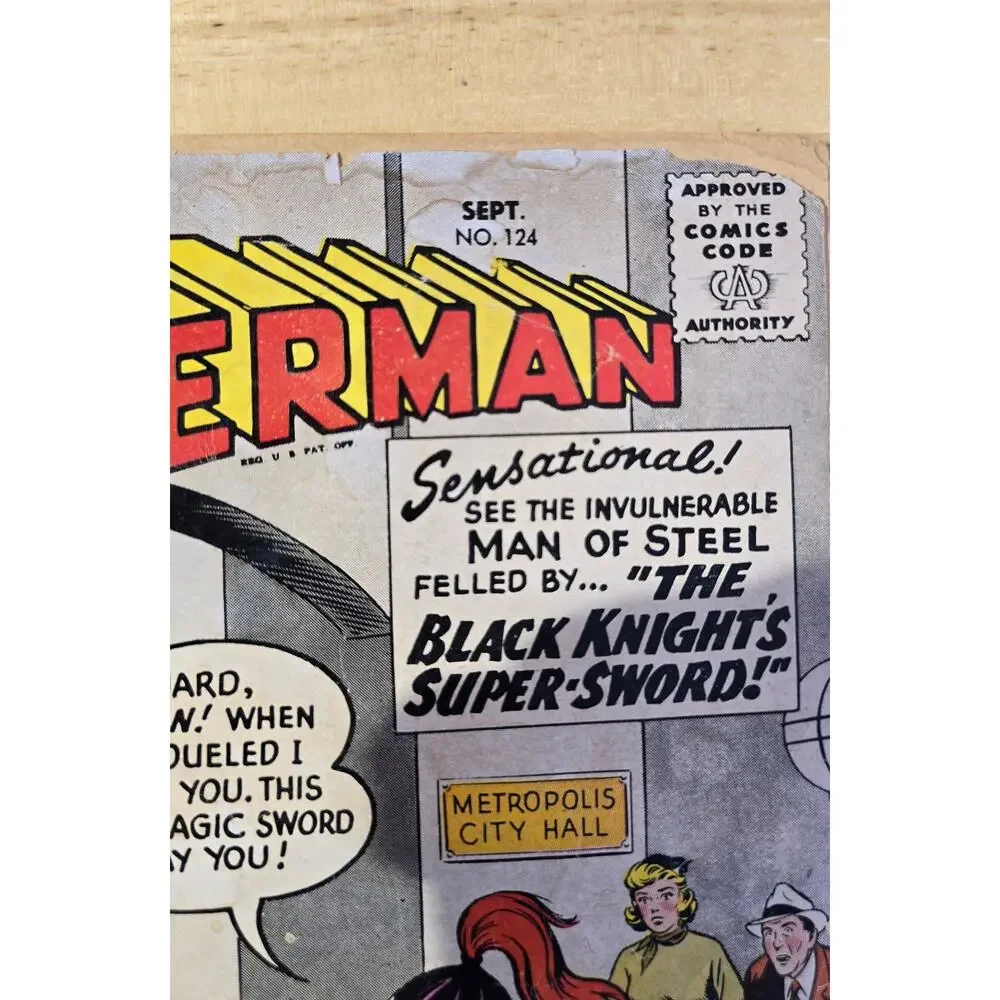 Vintage DC Superman Comic No 124 1958